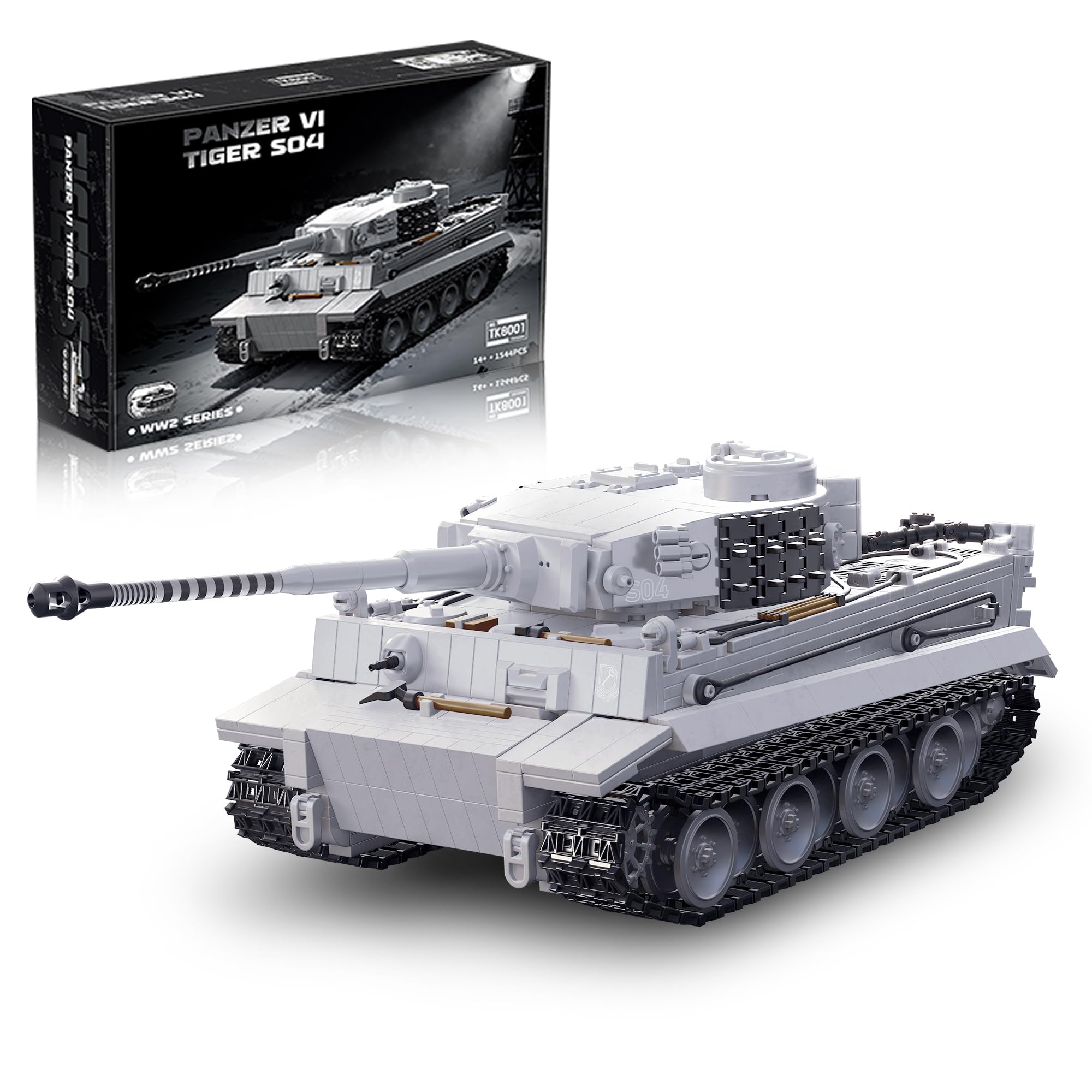 Amazon.com: BrixVibe WW2 Tiger Heavy Tank S04 Building Sets